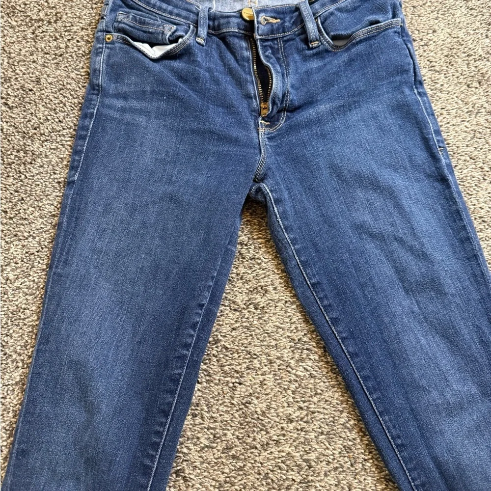 Frame Denim Blue Skinny Jeans Classic Style - Picture 2 of 6